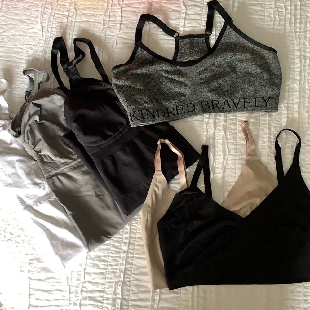 Six Nursing Tanks + Nursing Bras